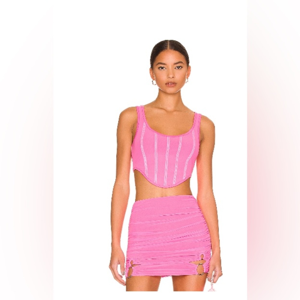 Revolve BY.DYLN Pink Skirt Set